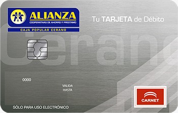 tarjeta carnet alianza de débito